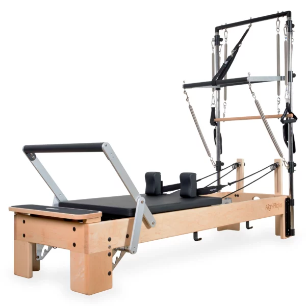 Align-Pilates M8-Pro Maple Wood Pilates Reformer with Half Cadillac